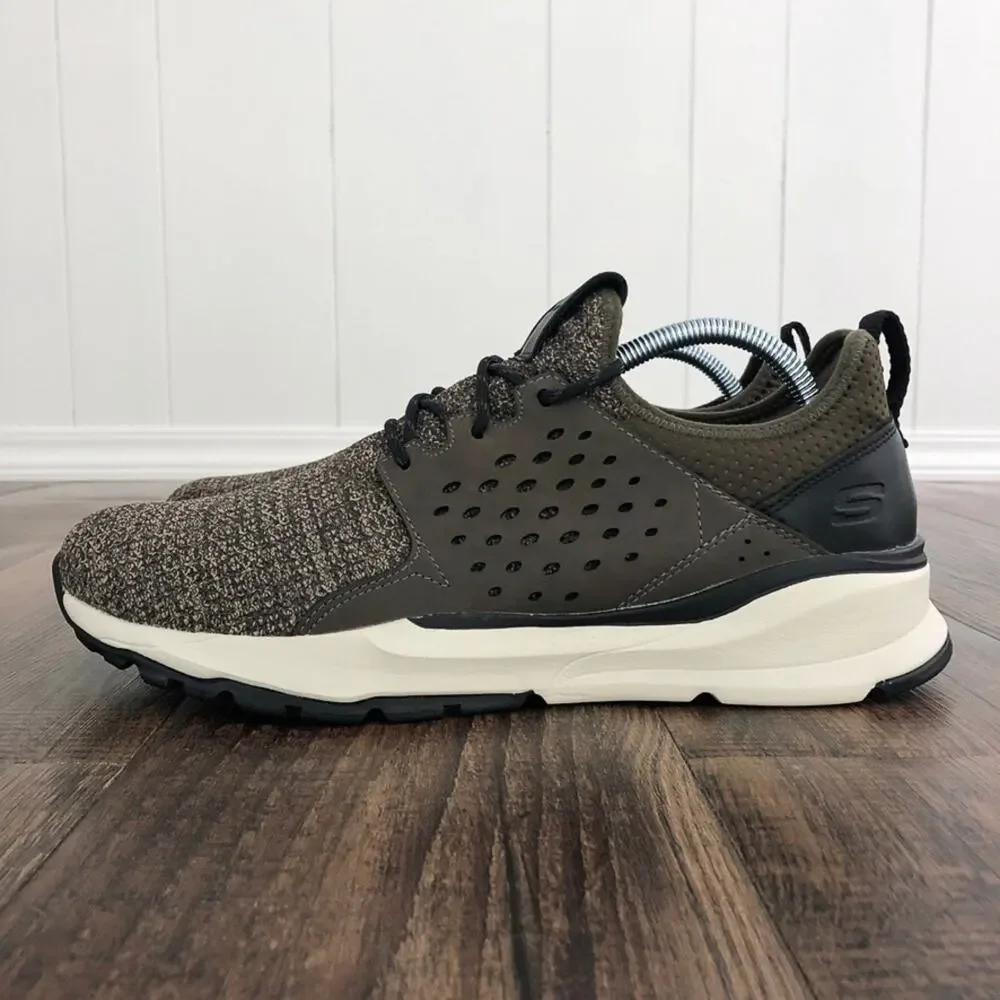 Skechers Athletic Sneaker Slip On Shoe Classic Fit Air Cool 65659 Size 10 Brown